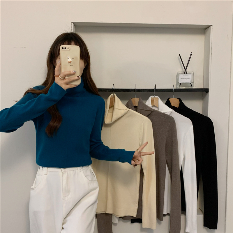 Thermal slim bottoming shirt long sleeve tops for women