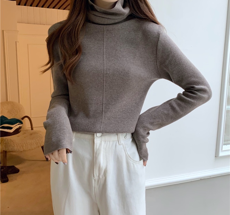Thermal slim bottoming shirt long sleeve tops for women