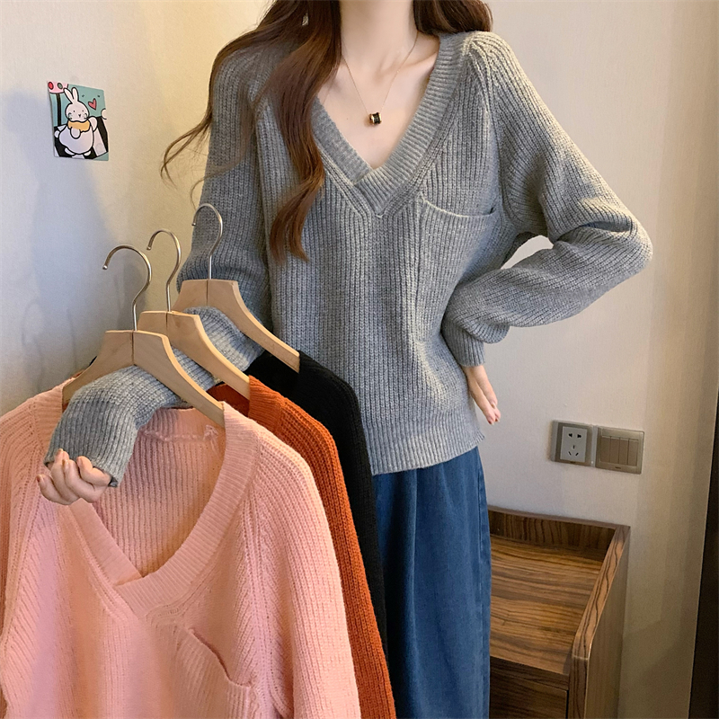 Pullover loose lazy autumn and winter sweater for women
