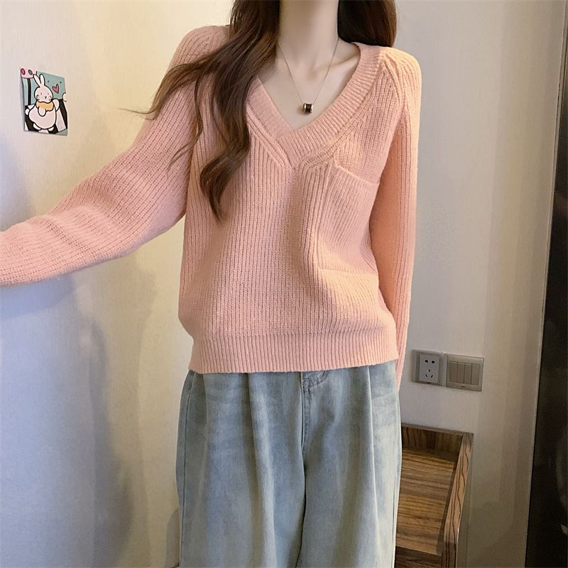 Pullover loose lazy autumn and winter sweater for women