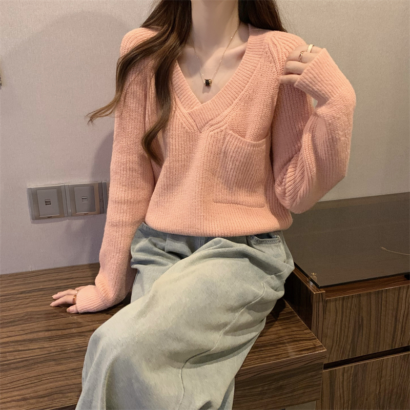 Pullover loose lazy autumn and winter sweater for women