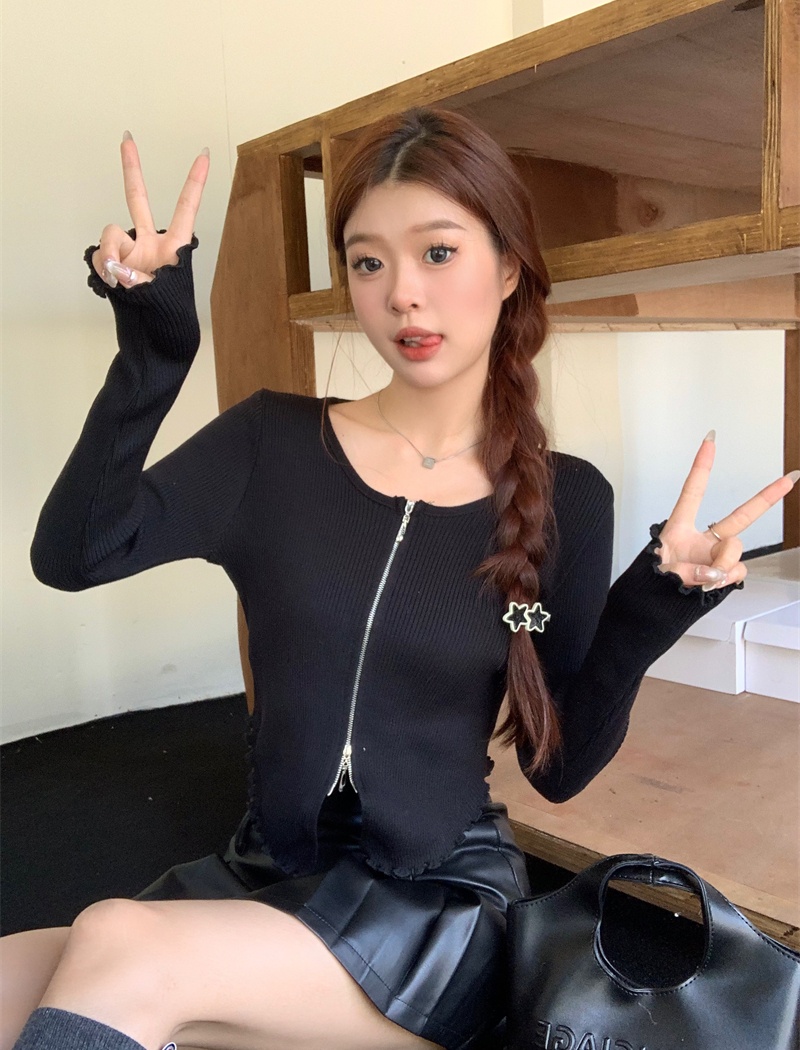 Spicegirl knitted cardigan irregular tops