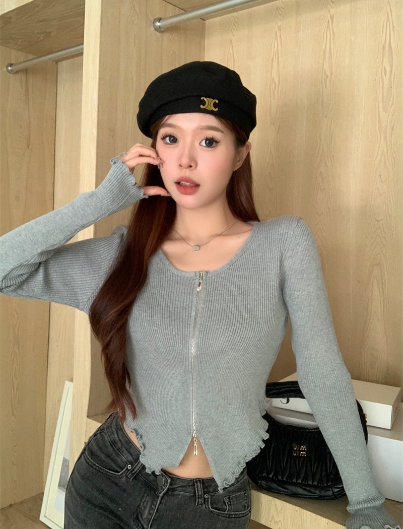 Spicegirl knitted cardigan irregular tops