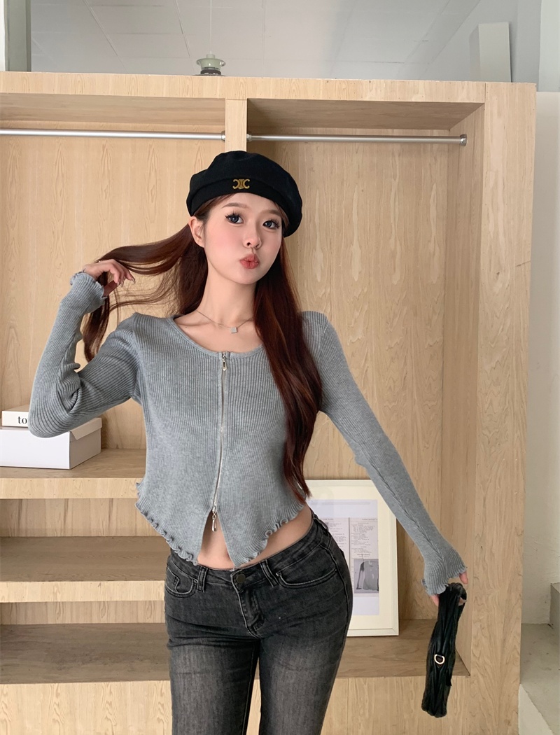 Spicegirl knitted cardigan irregular tops