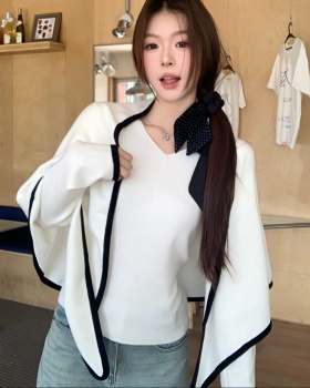 Autumn and winter tops geometry sweater 2pcs set