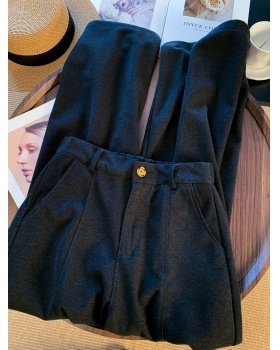 Thermal wide leg pants thick pants for women