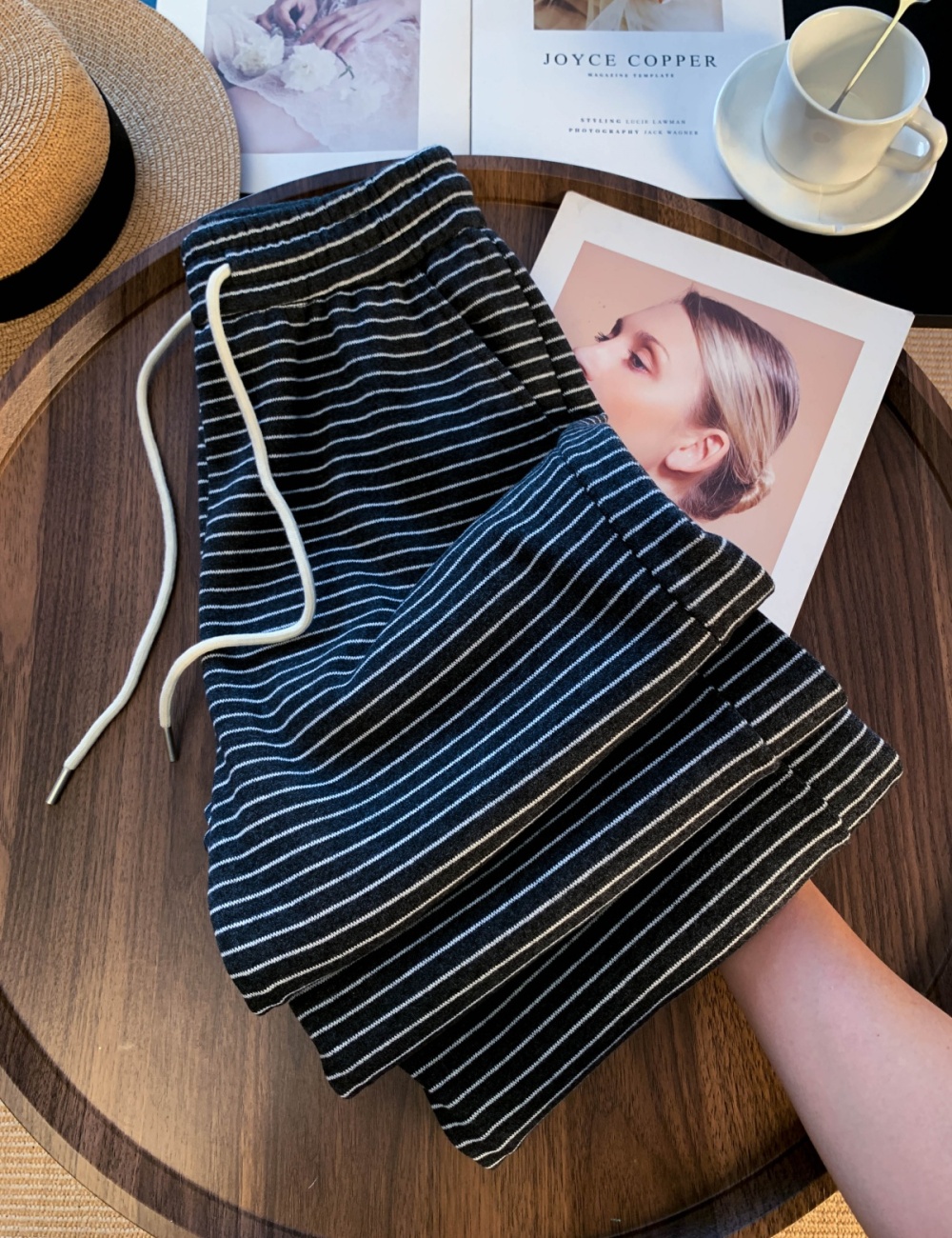 Large yard wide leg pants casual pants for women