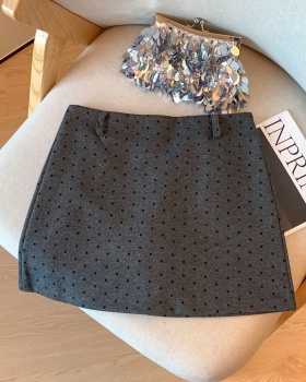 Slim package hip skirt polka dot short skirt for women