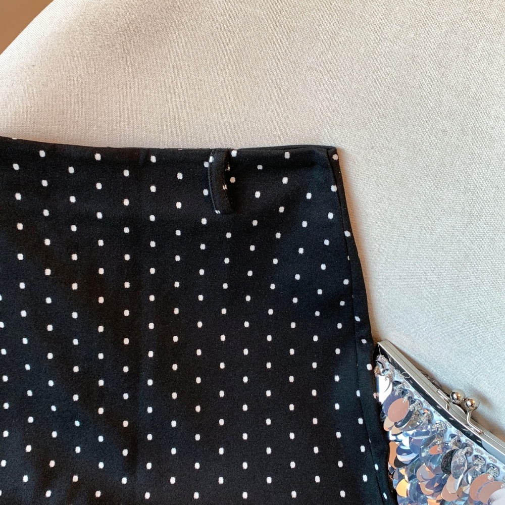Slim package hip skirt polka dot short skirt for women