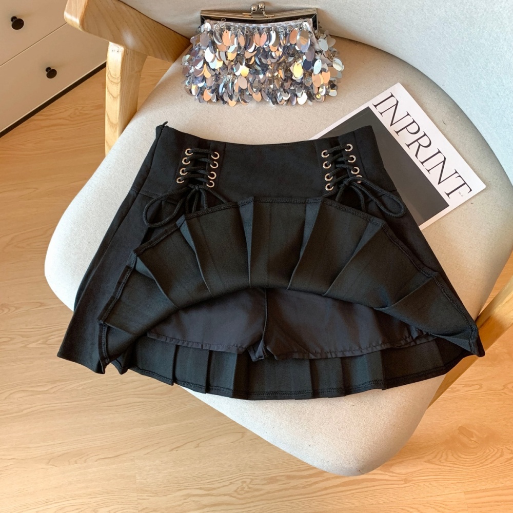 Frenum A-line student pleated anti emptied skirt for women