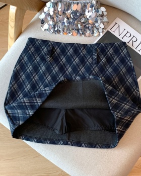High waist Korean style skirt woolen short skirt