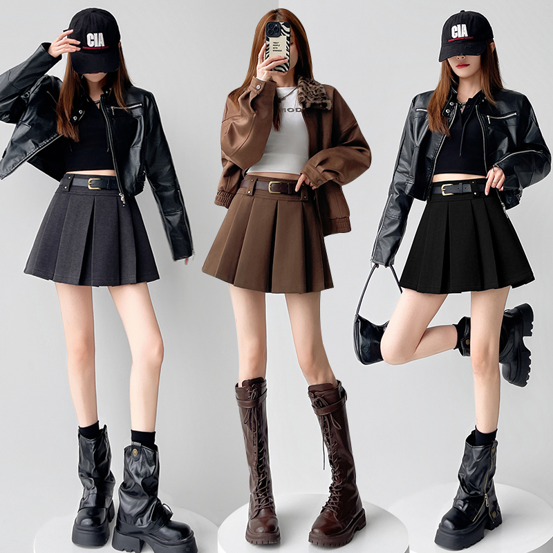 College autumn and winter thick Casual skirt for women
