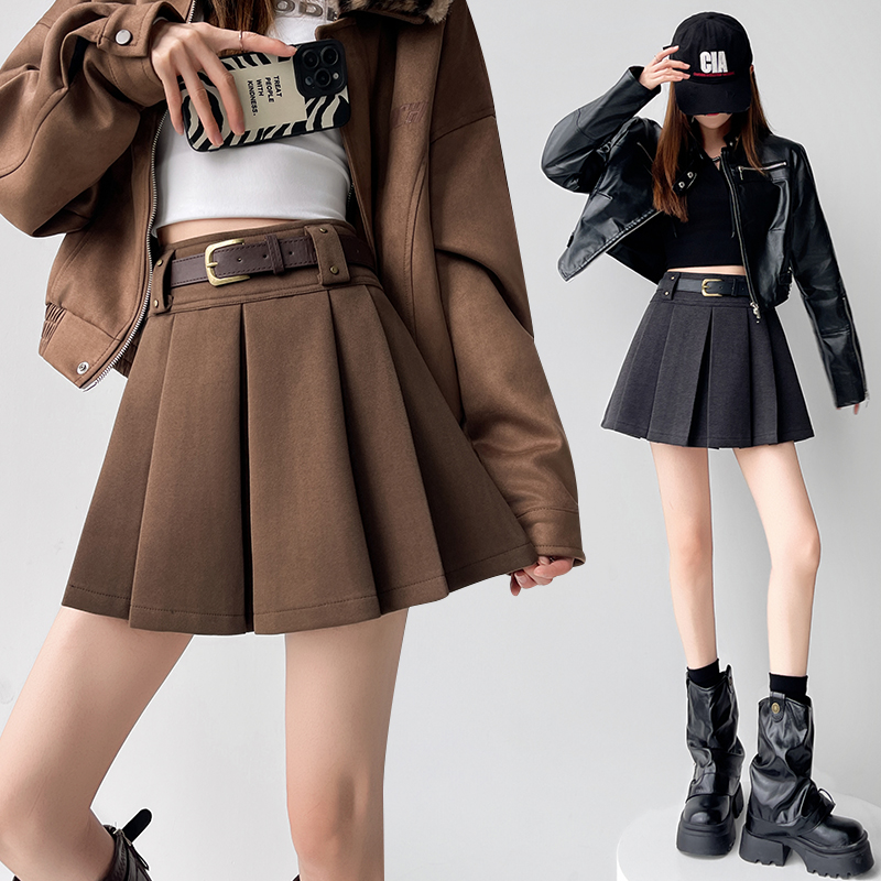 College autumn and winter thick Casual skirt for women