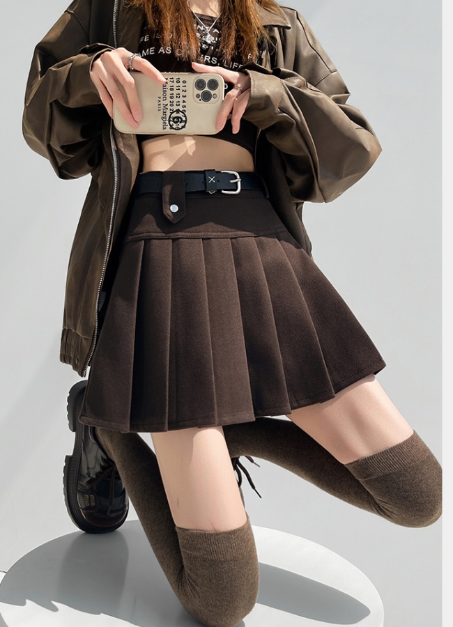 Show young Casual A-line autumn and winter skirt for women