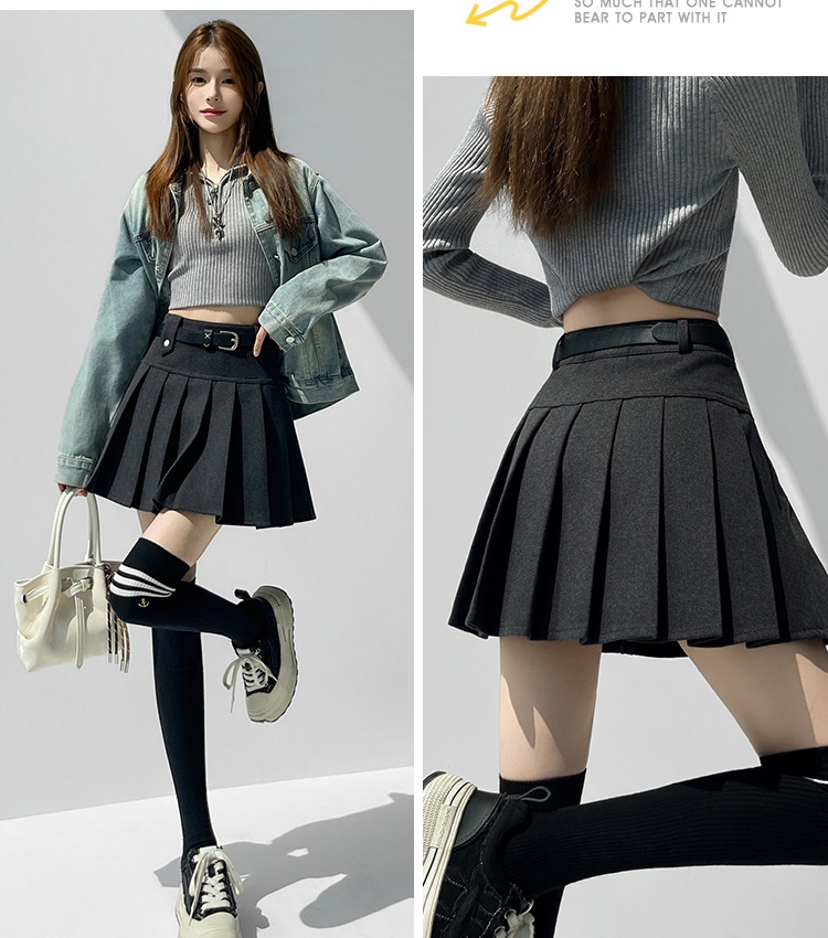 Show young Casual A-line autumn and winter skirt for women