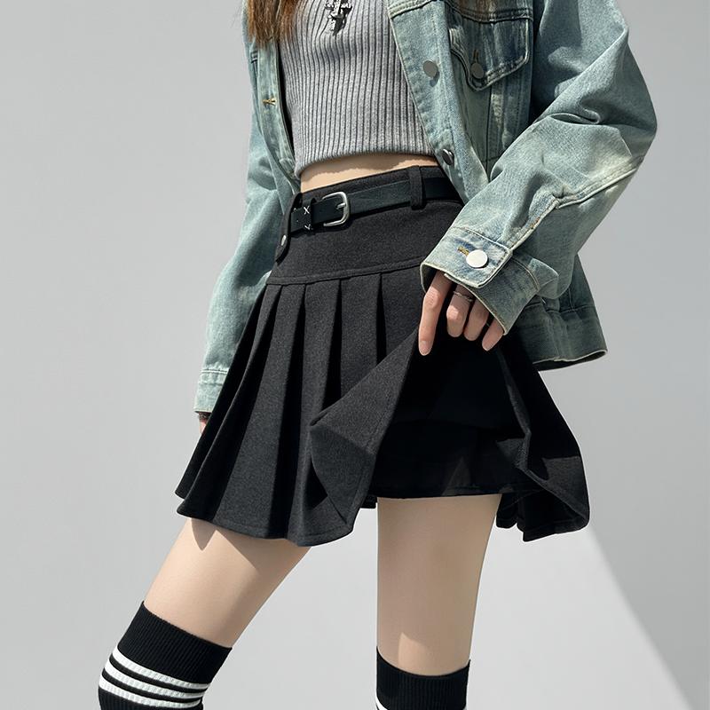 Show young Casual A-line autumn and winter skirt for women