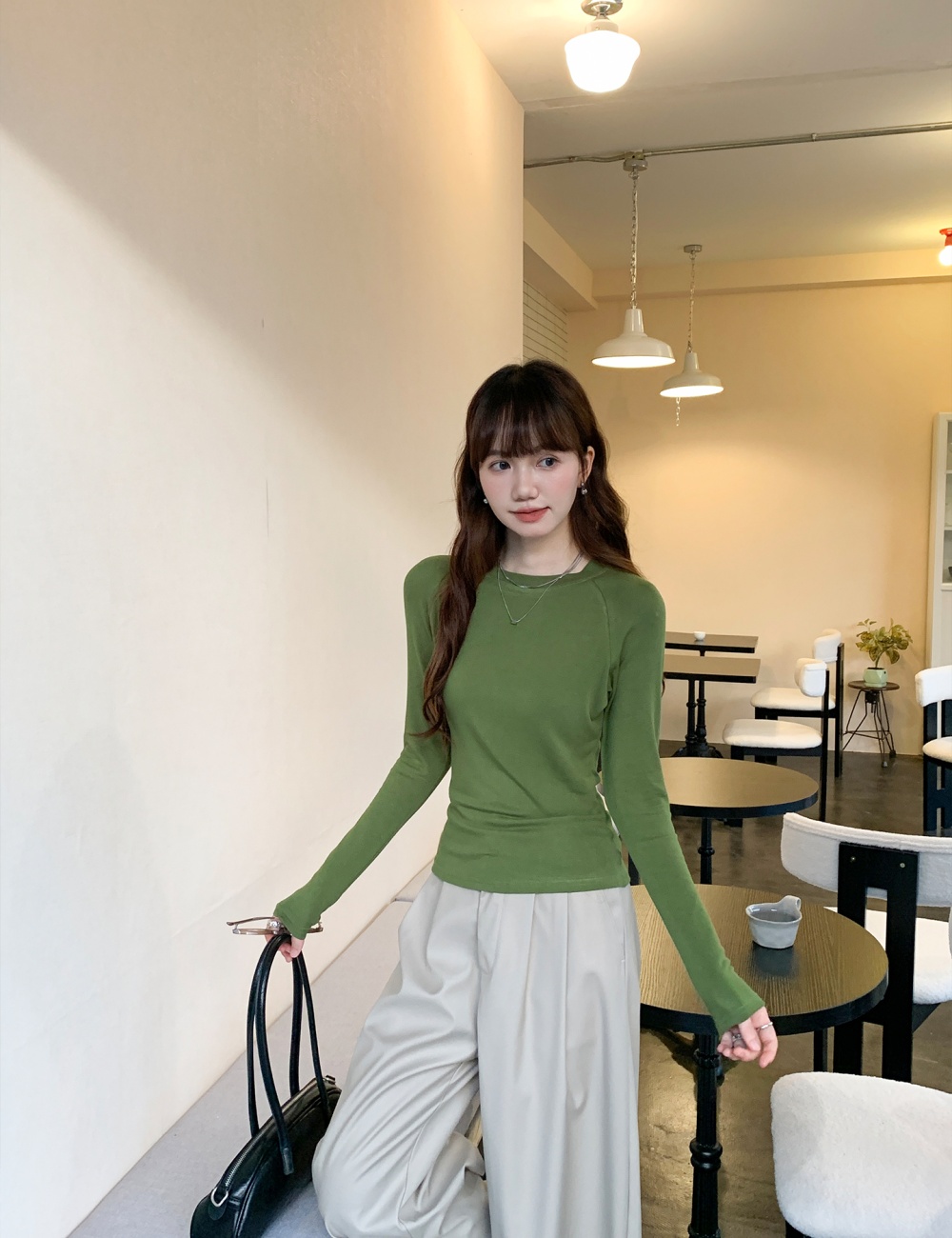 Inside the ride bottoming shirt T-shirt for women