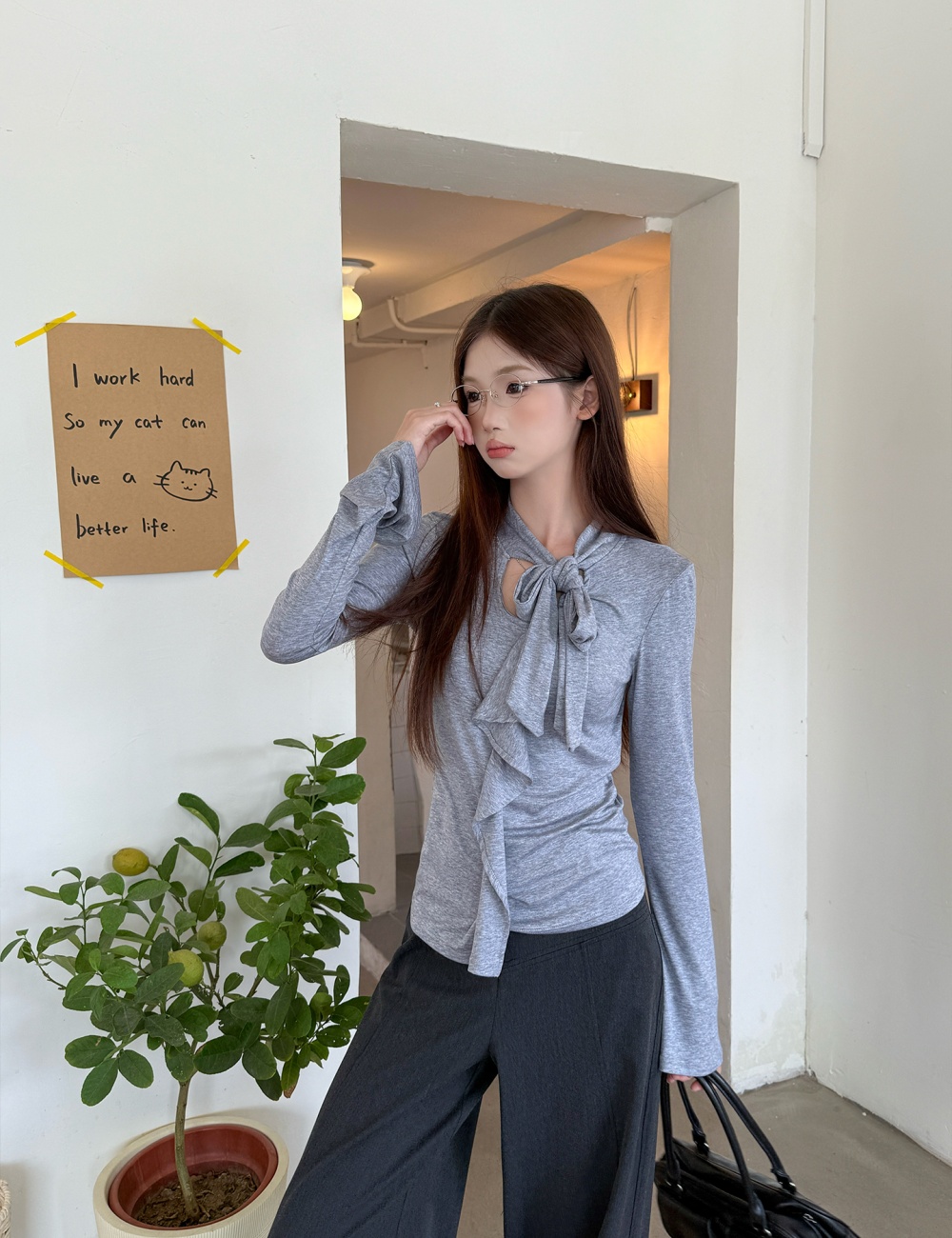 Slim autumn bottoming shirt long sleeve T-shirt for women