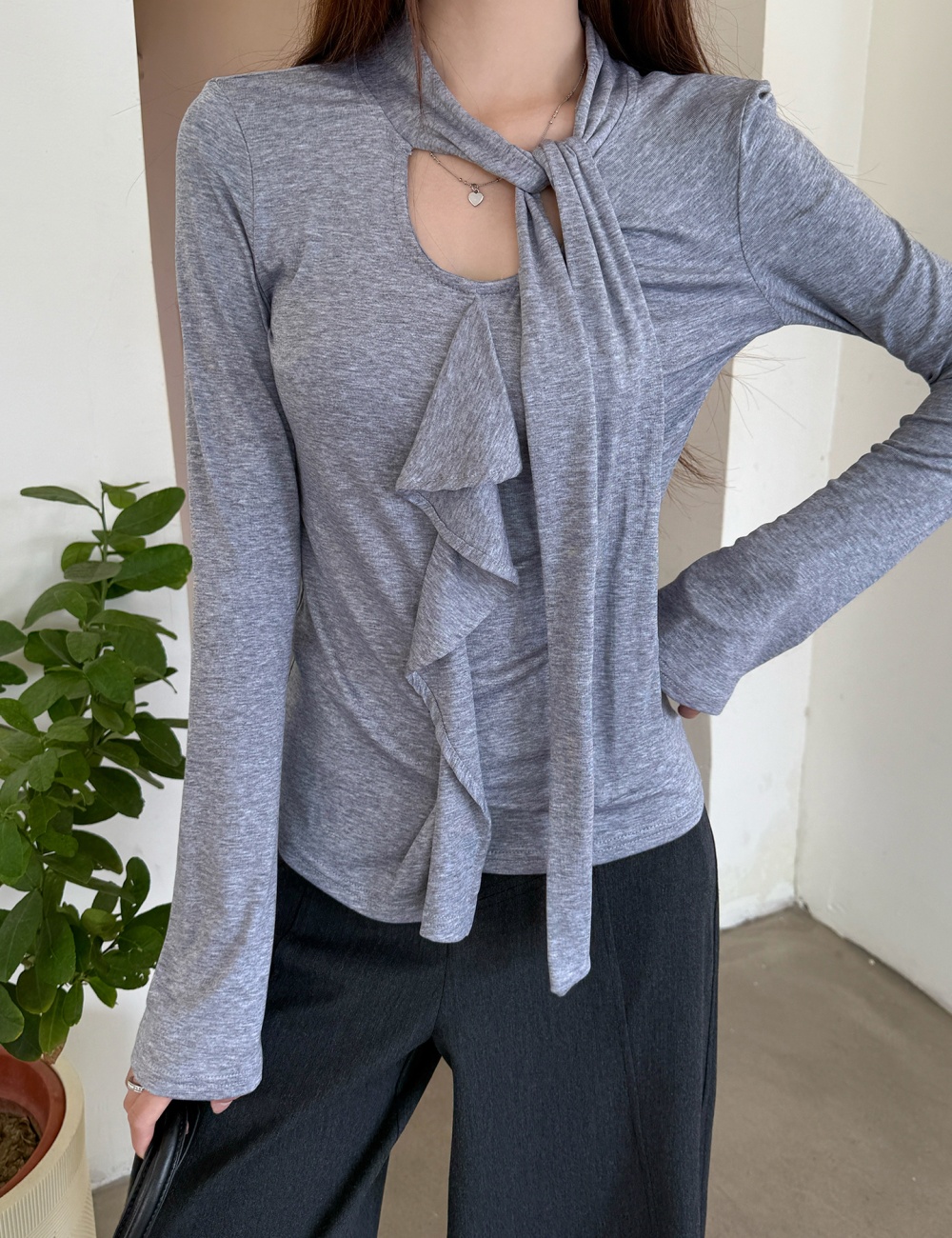 Slim autumn bottoming shirt long sleeve T-shirt for women