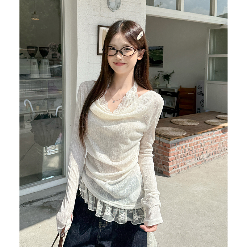 Long sleeve bottoming shirt T-shirt for women