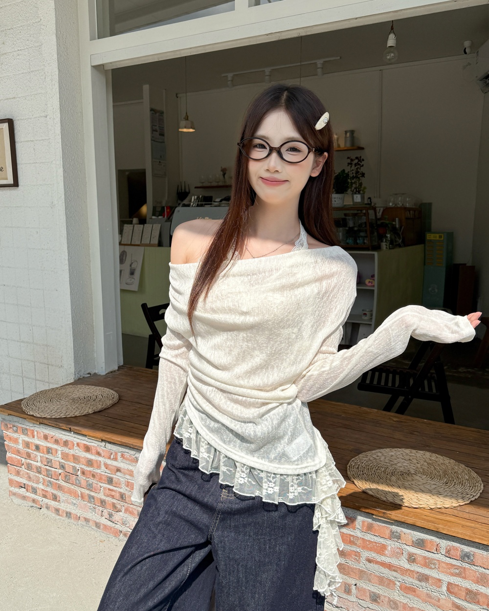 Long sleeve bottoming shirt T-shirt for women