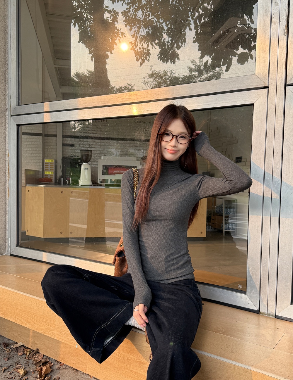Tight bottoming shirt long sleeve T-shirt for women