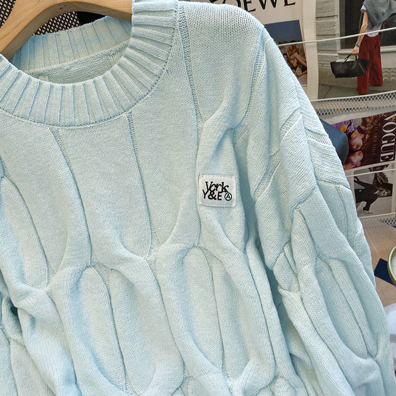 Bottoming long sleeve long tops thermal pure loose sweater