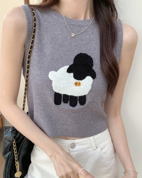 Sleeveless vest autumn and winter sweater for women