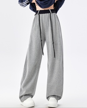 Waistband casual pants all-match pants for women