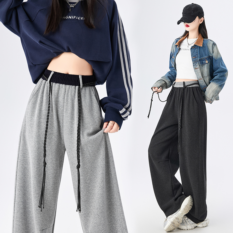 Waistband casual pants all-match pants for women
