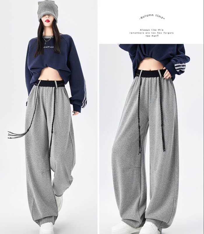 Waistband casual pants all-match pants for women