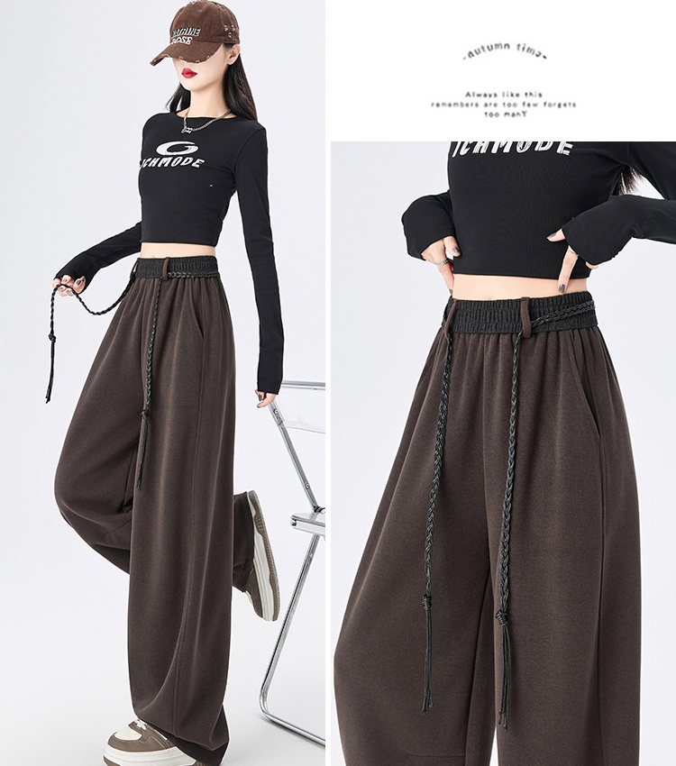 Waistband casual pants all-match pants for women