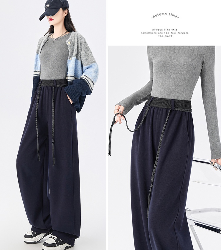 Waistband casual pants all-match pants for women