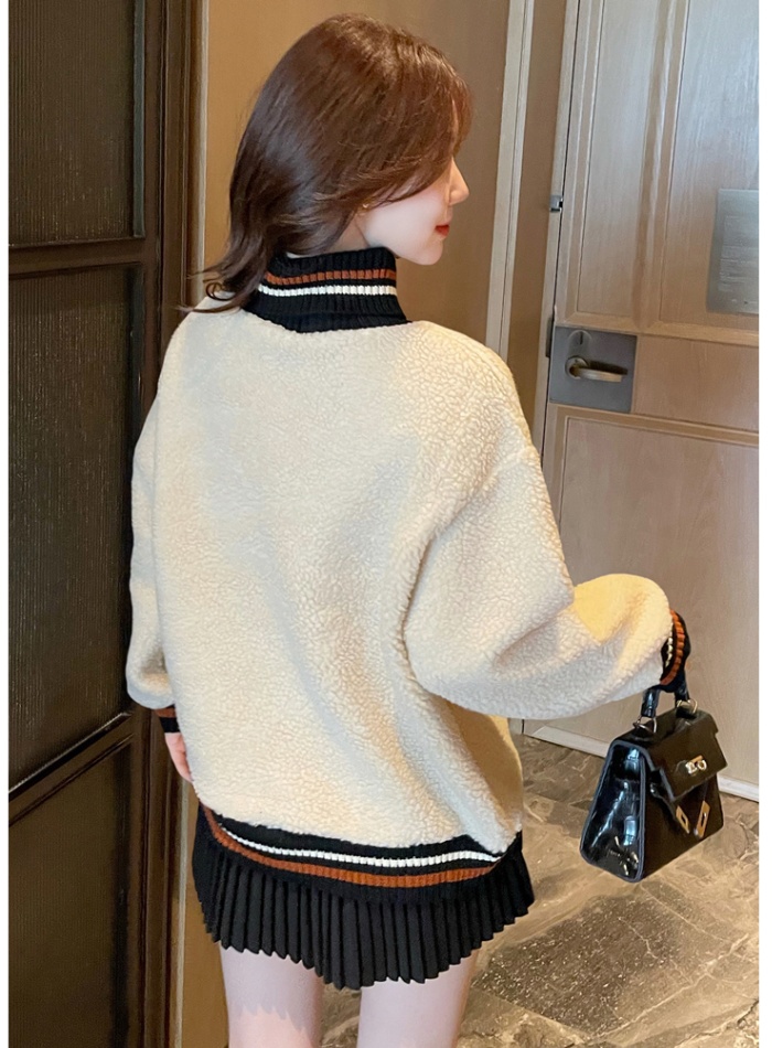Fleece autumn and winter hoodie all-match tops