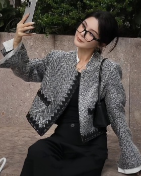 All-match wool Western style chanelstyle autumn coat