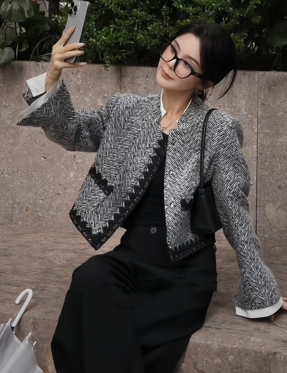 All-match wool Western style chanelstyle autumn coat