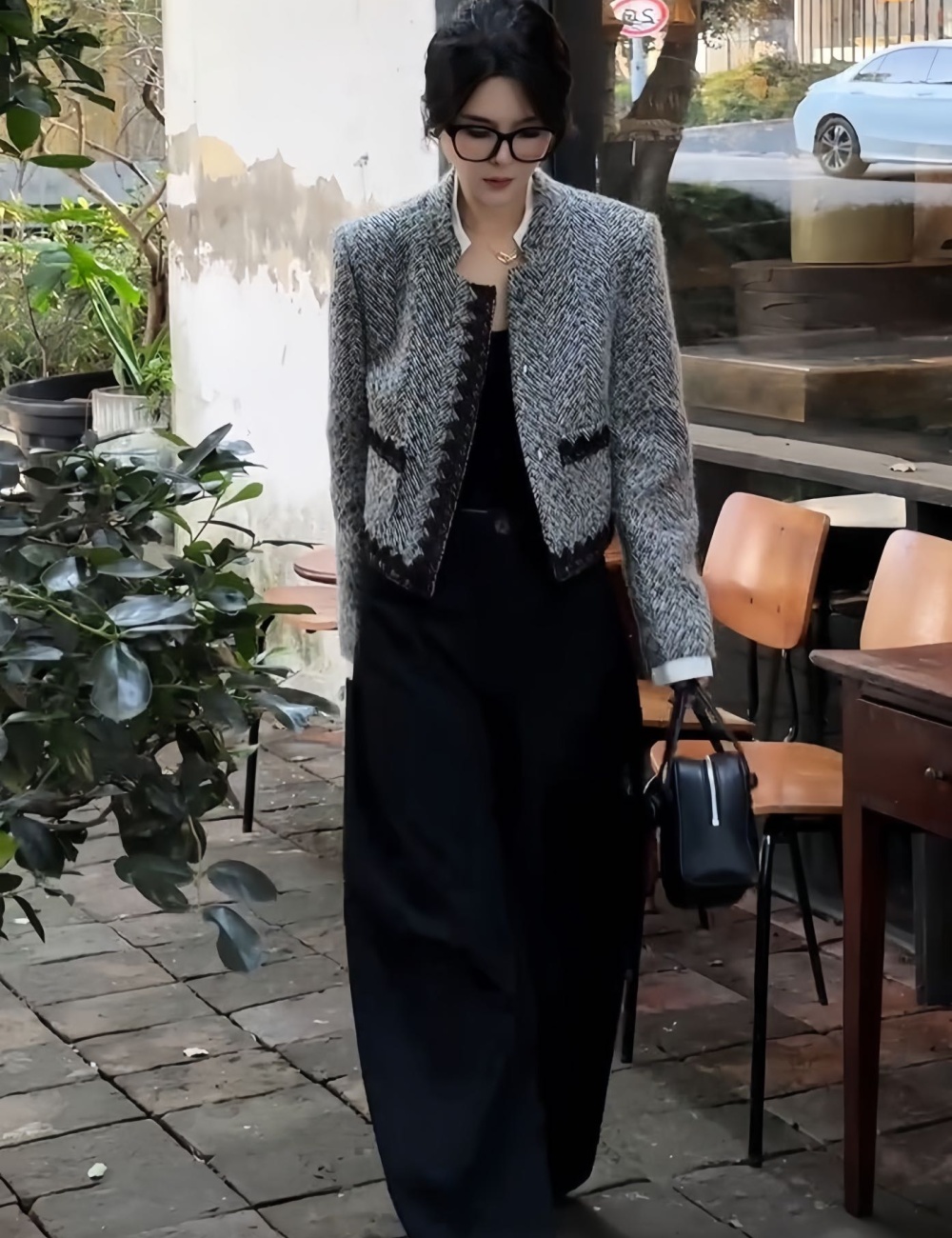 All-match wool Western style chanelstyle autumn coat