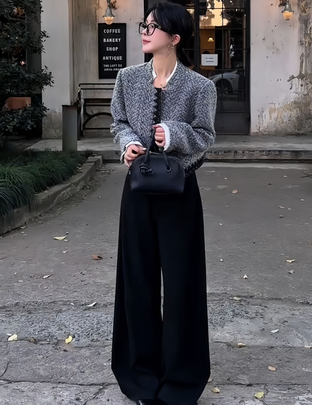 All-match wool Western style chanelstyle autumn coat