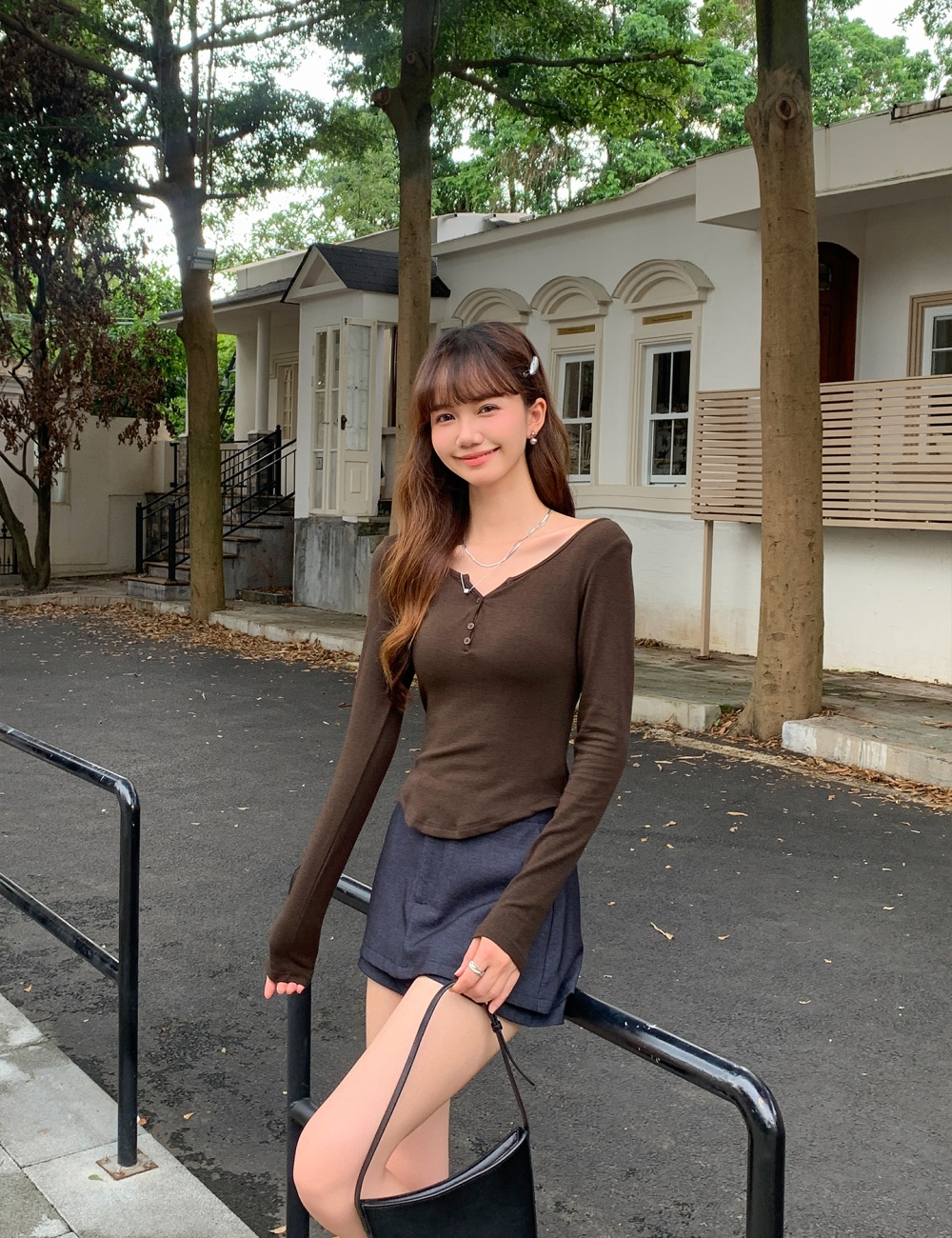 Autumn bottoming shirt temperament T-shirt for women