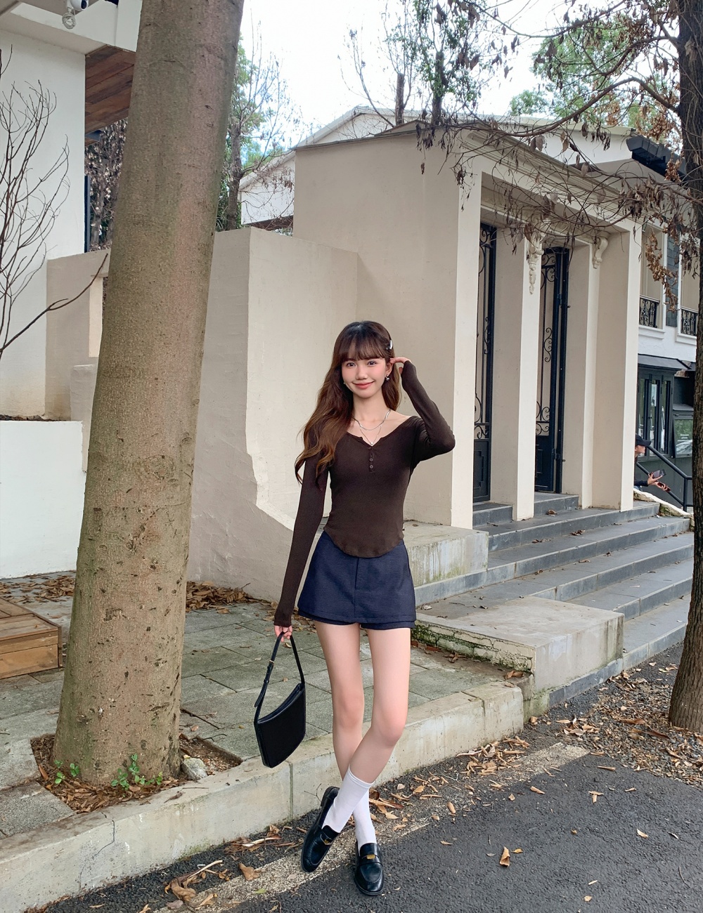 Autumn bottoming shirt temperament T-shirt for women