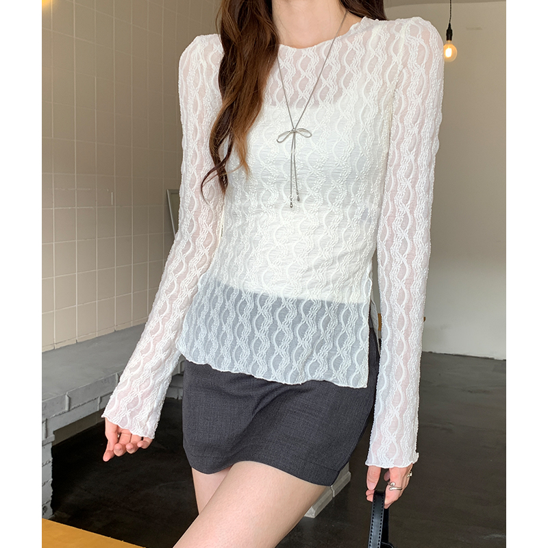 Long sleeve bottoming shirt T-shirt for women
