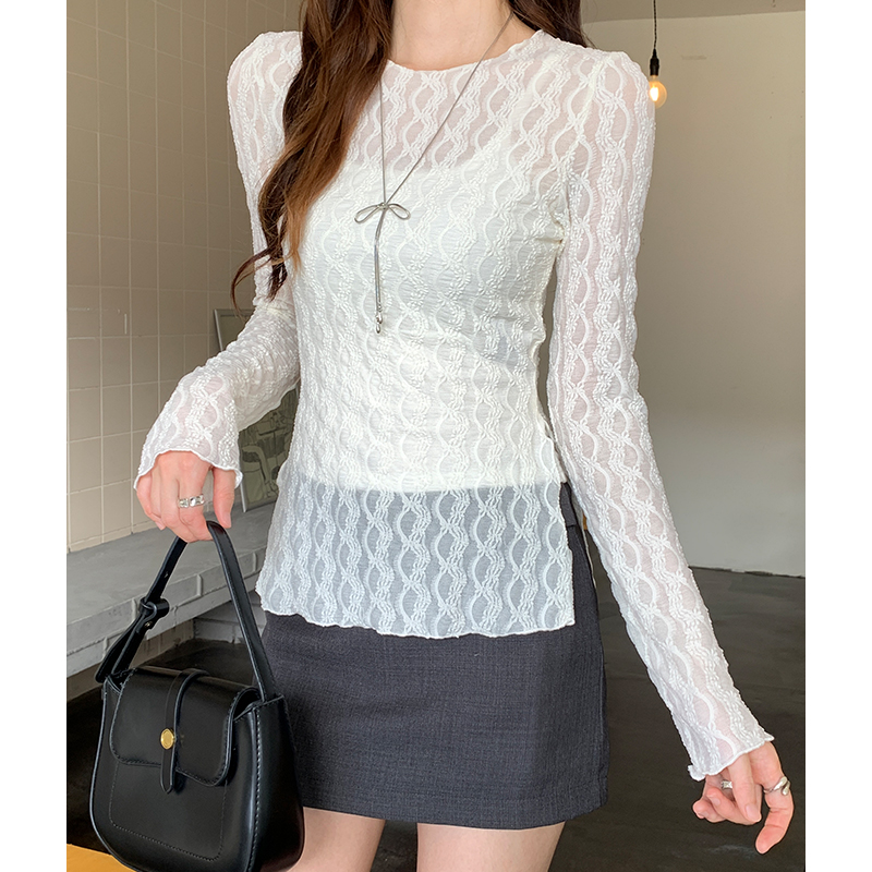 Long sleeve bottoming shirt T-shirt for women