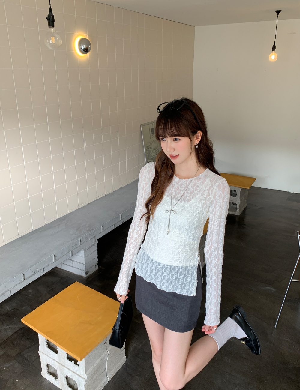 Long sleeve bottoming shirt T-shirt for women