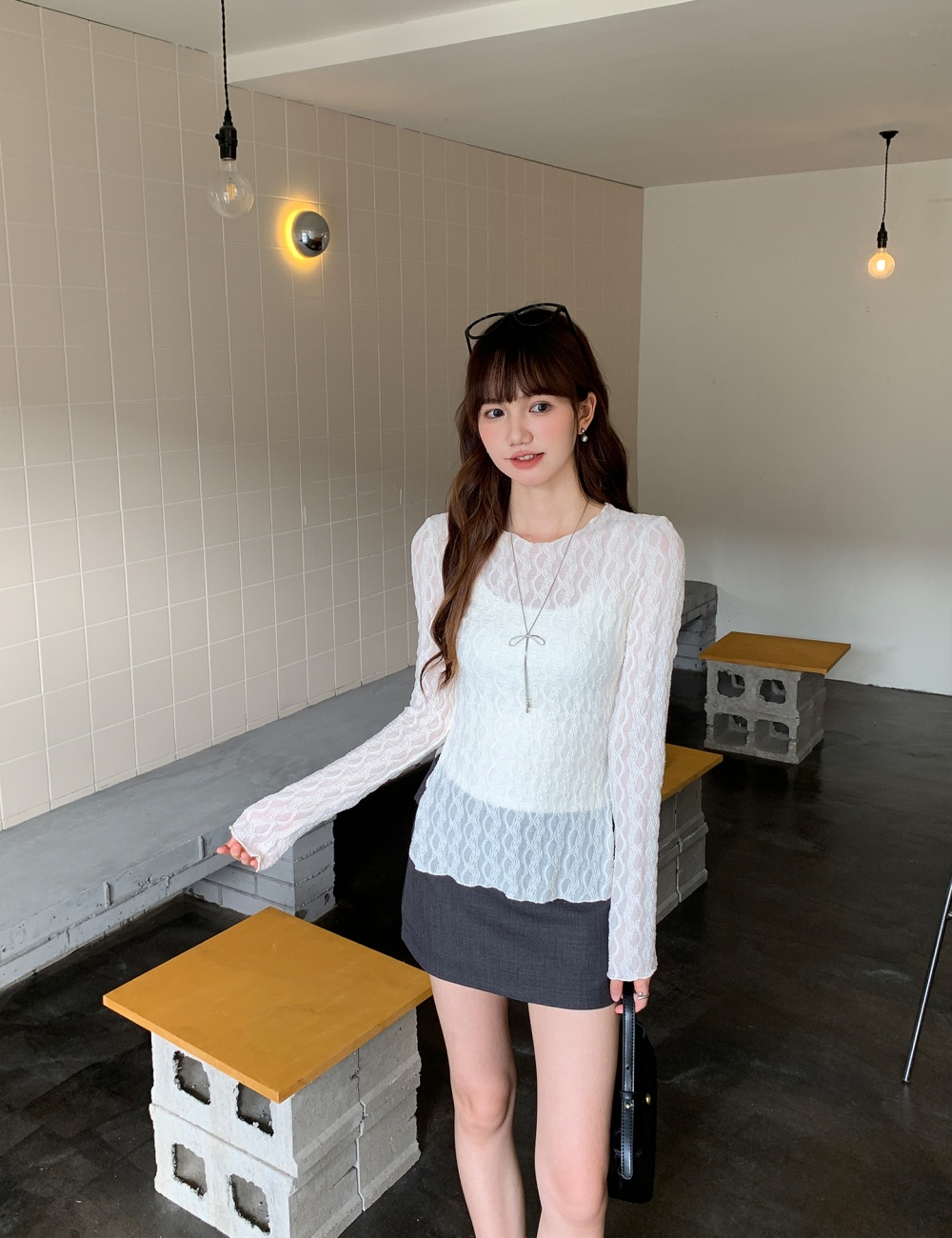 Long sleeve bottoming shirt T-shirt for women