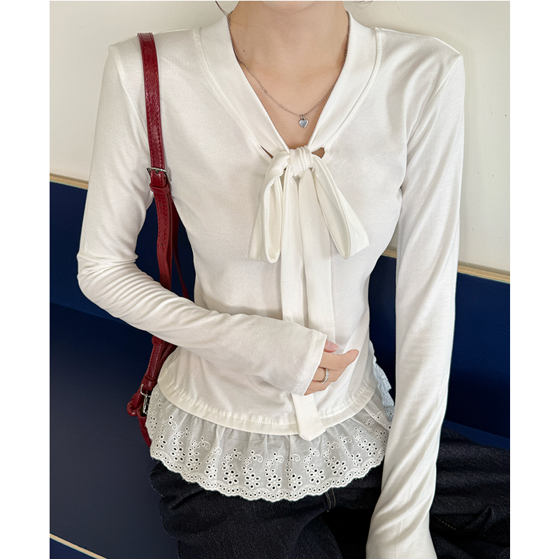 Inside the ride bandage bottoming shirt for women