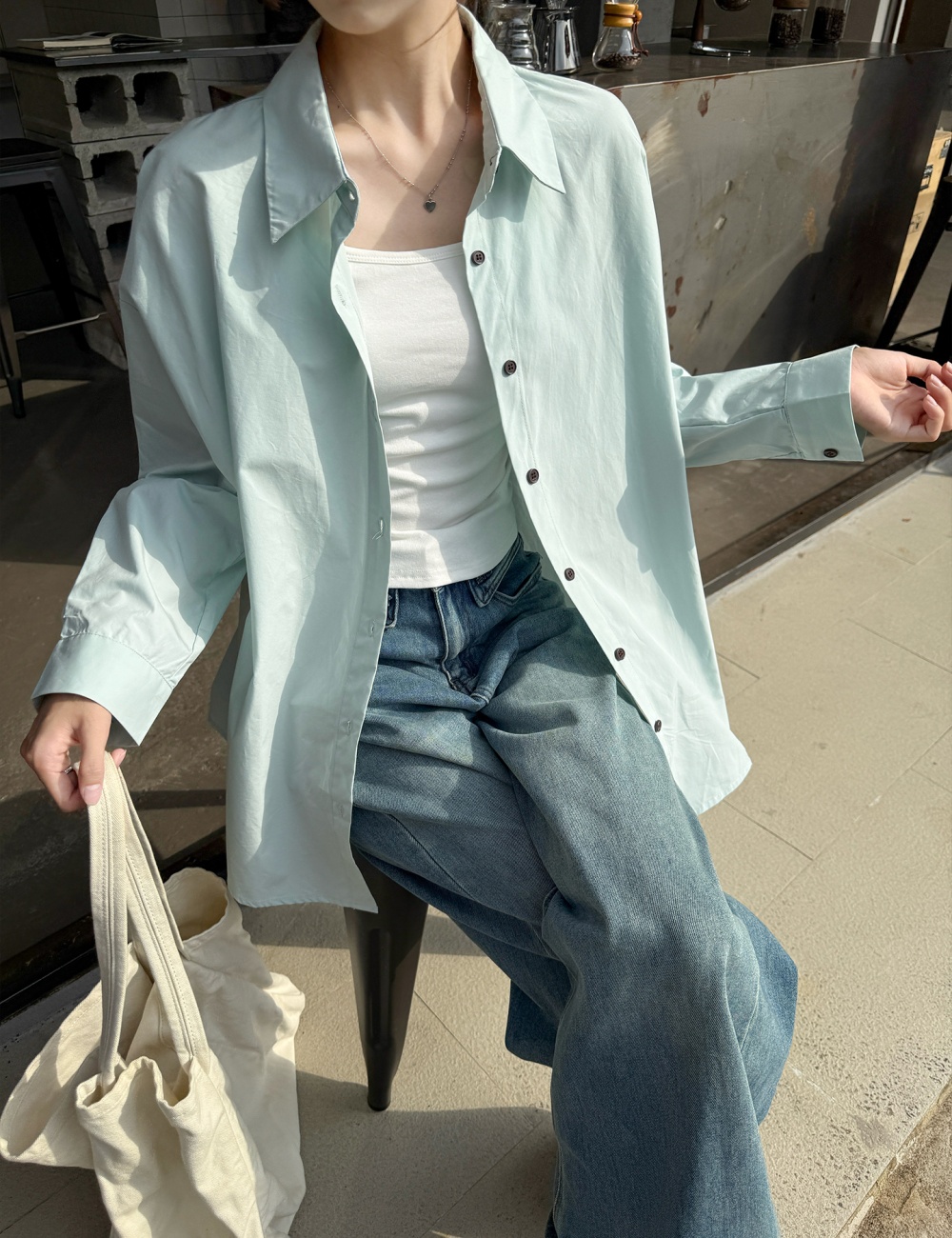 Casual long sleeve shirt autumn lazy coat for women