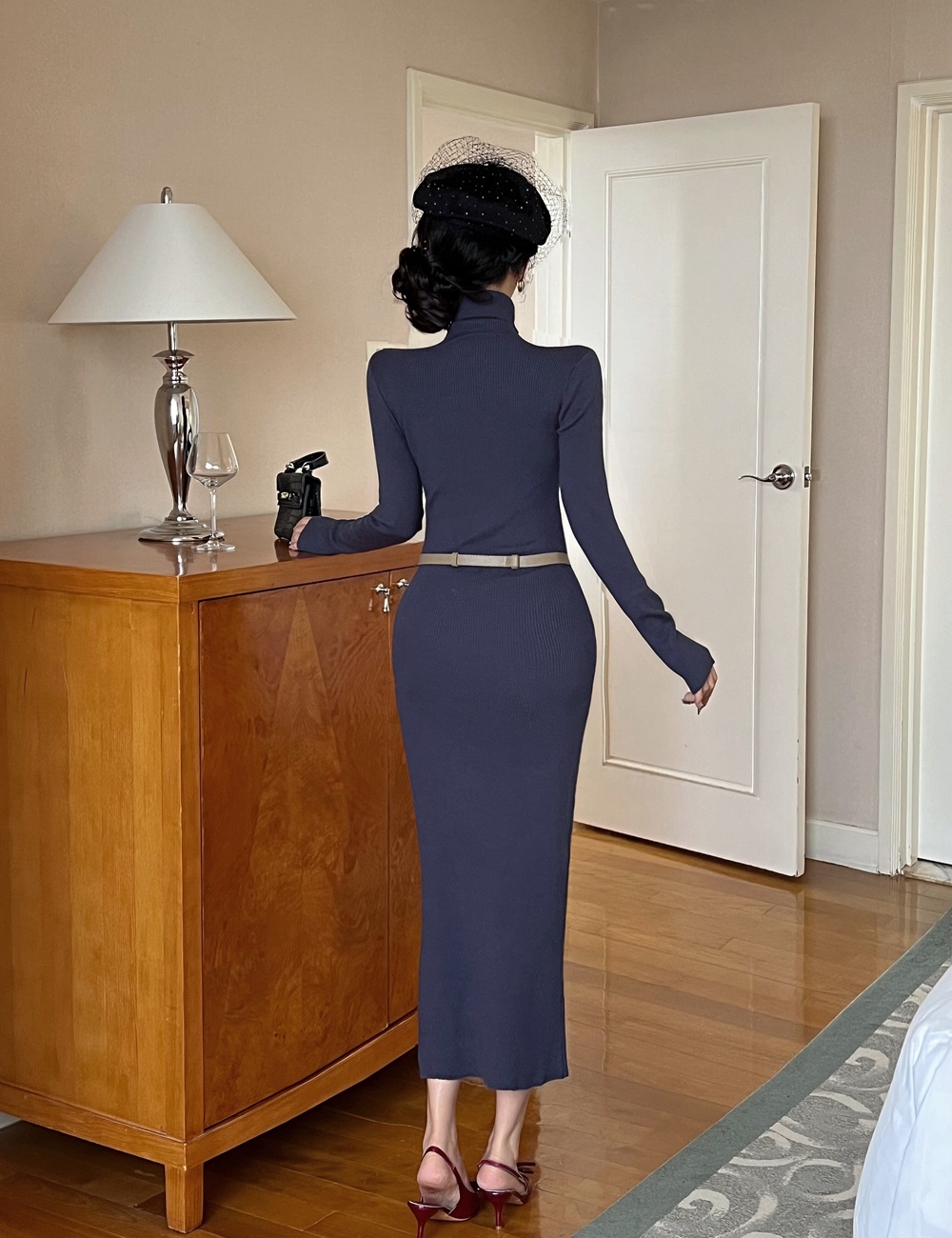 Autumn and winter dress sweater dress for women