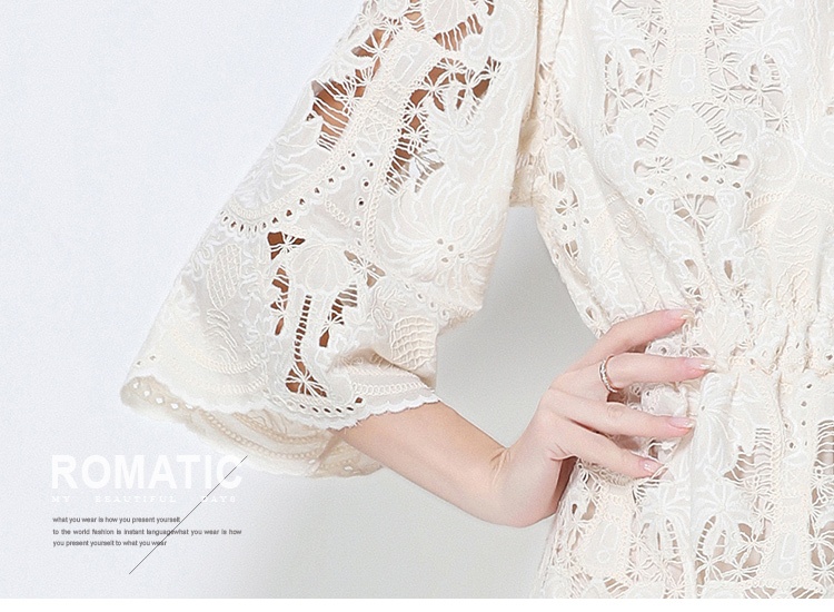 Unique France style fashionable lace dress