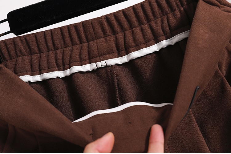 Woolen thick long dress high waist skirt for women