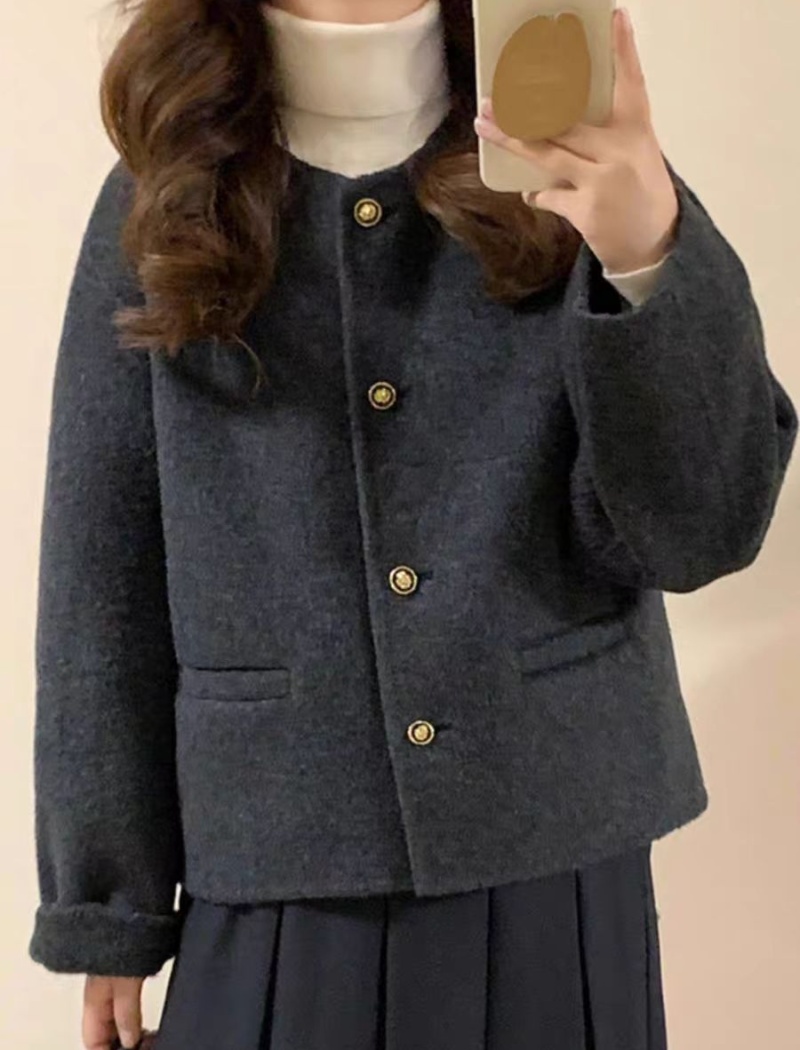 Casual temperament tops chanelstyle Korean style coat
